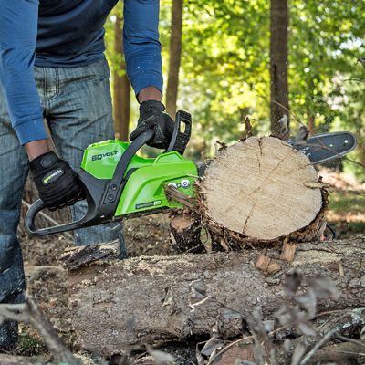 мощная цепная пила гринворкс