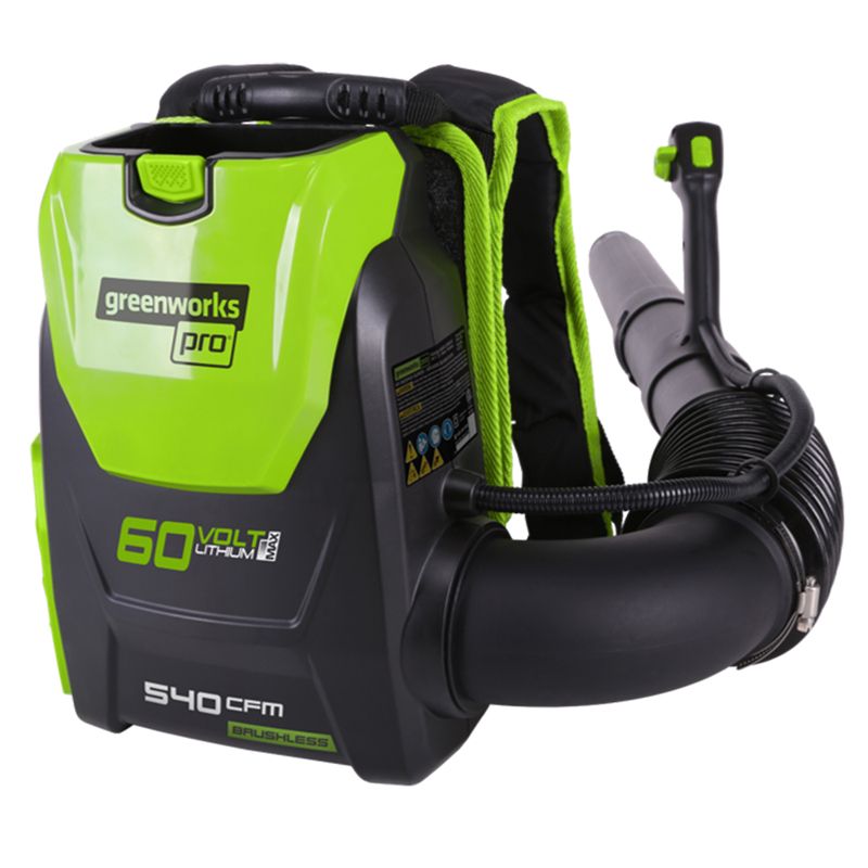 Воздуходув аккумуляторный ранцевый Greenworks 60V GD60BPB 2402307, бесщёточный, без АКБ и ЗУ