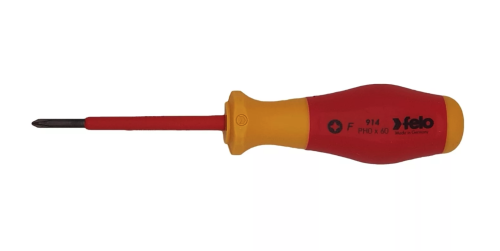 Отвертка диэлектрическая крестовая PH0X60 Felo 91400190