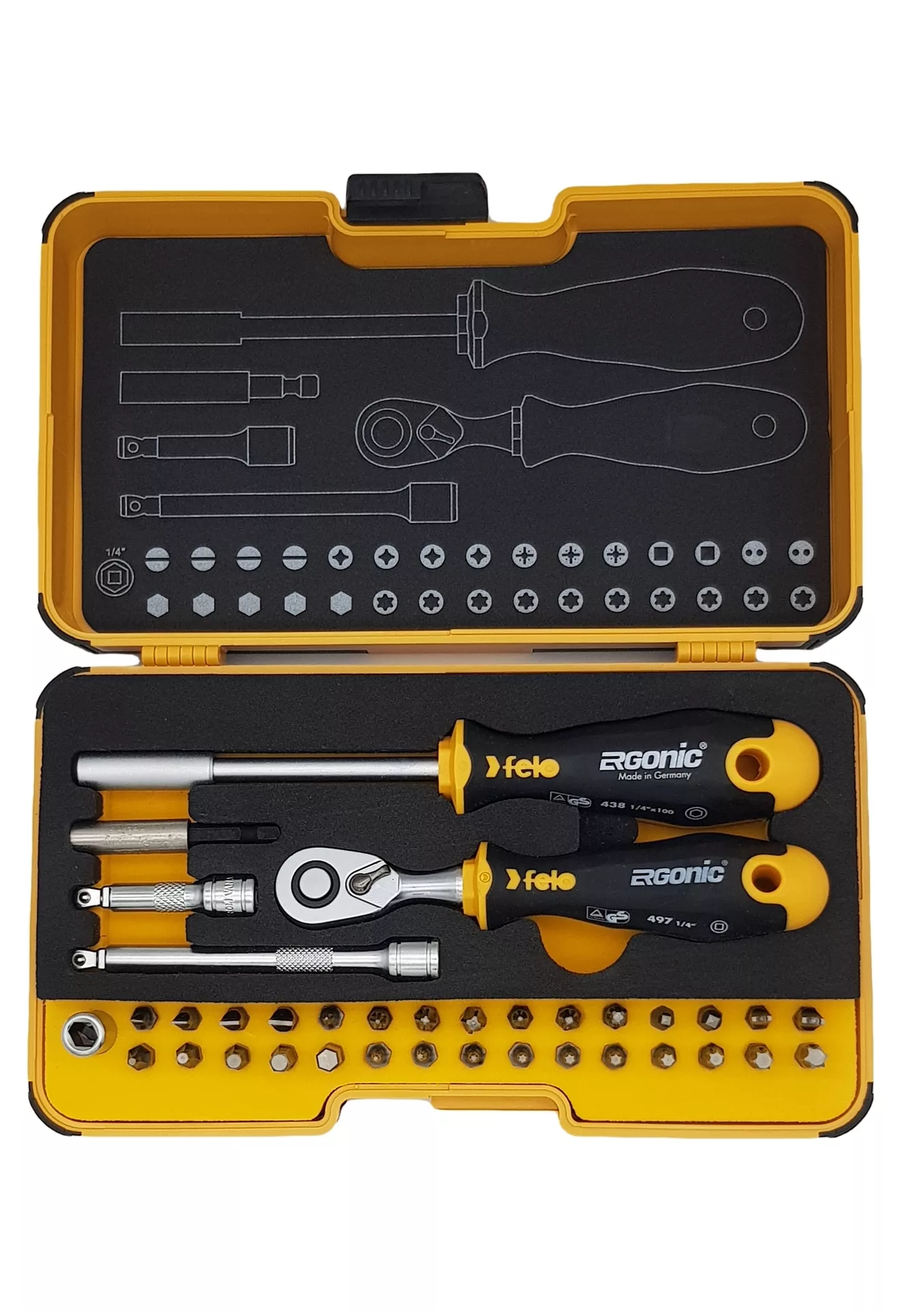 Инструм. набор "FELO R-GO 36", 36 предм., серия 057 FELO 057 836 06