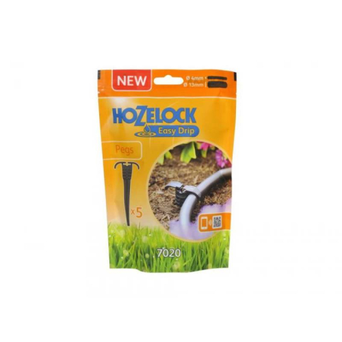 Автоматичевсий полив - Колышки для шланга 4 и 13 мм HoZelock 7020, 5 шт.