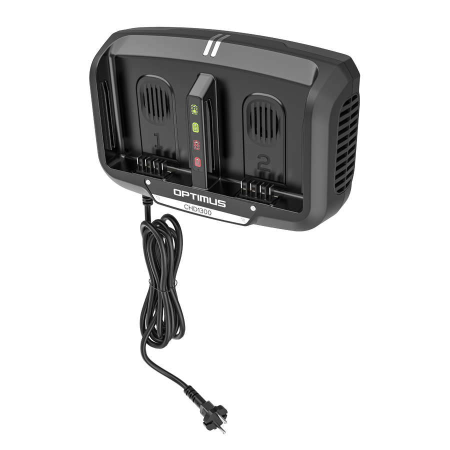 Ультрабыстрое двойное двухпортовое зарядное устройство Greenworks 82V CHD1300 2960507 (с двумя слотами)