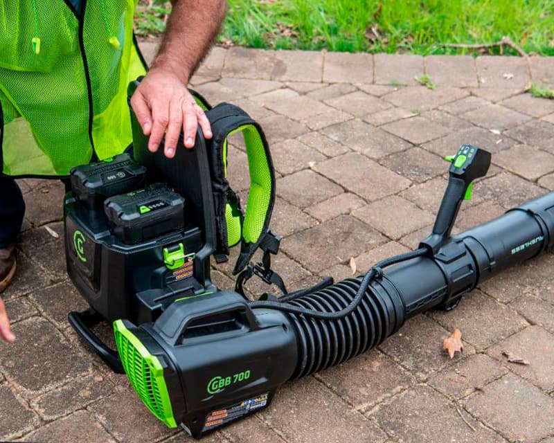 Воздуходув аккумуляторный ранцевый Greenworks 82V GC82B13, бесщёточный, без АКБ и ЗУ