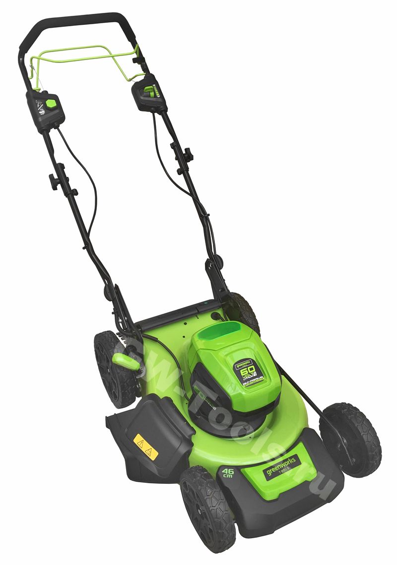Газонокосилка самоходная аккумуляторная 46 см Greenworks 60V GD60LM46SP 2502907, бесщёточная, без АКБ и ЗУ