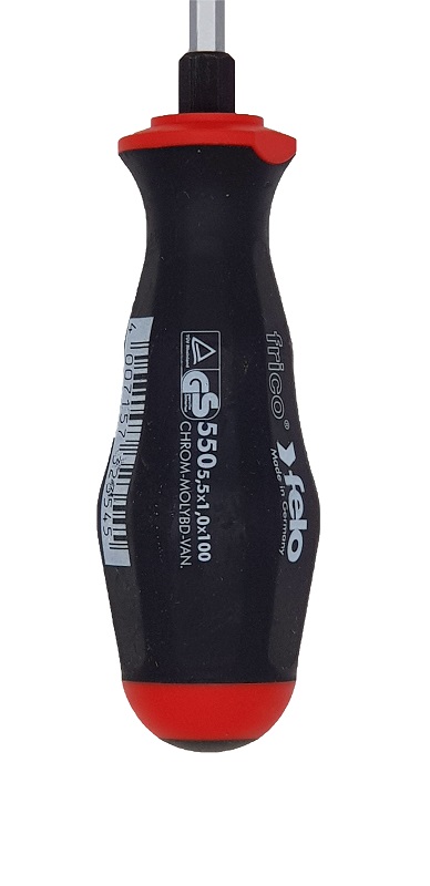 Отвёртка серия 550, SL5,5х1,0х100 FELO 550 055 40