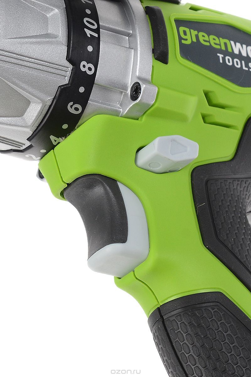 Шуруповёрт аккумуляторный Greenworks 24V GD24DD, бесщёточный