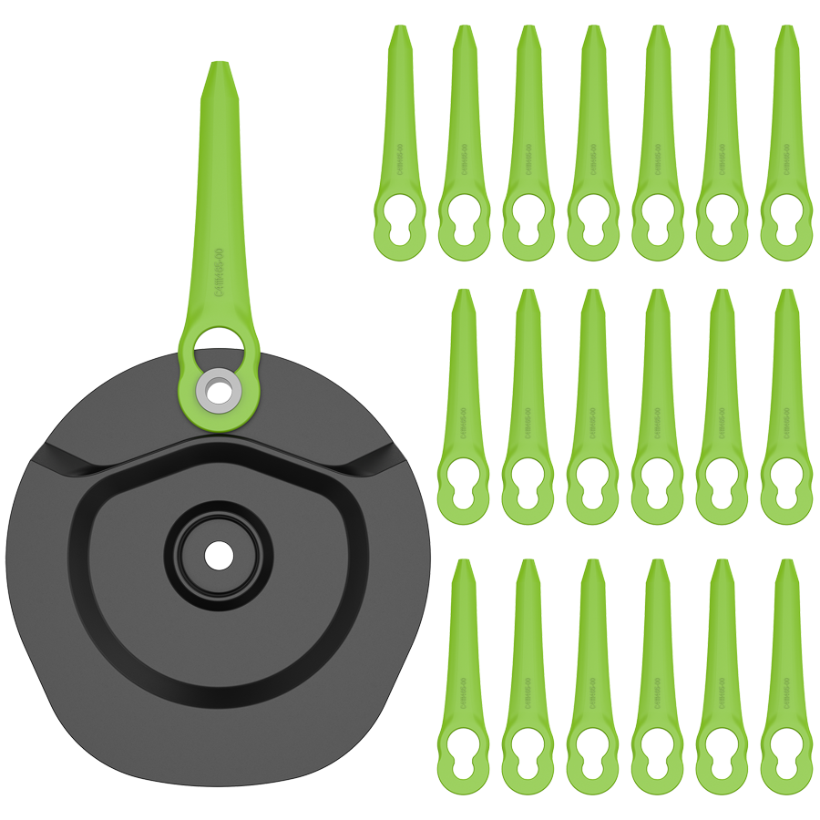 Комплект пластиковых ножей (20 шт.) с диском для установки для триммера Greenworks 2963507