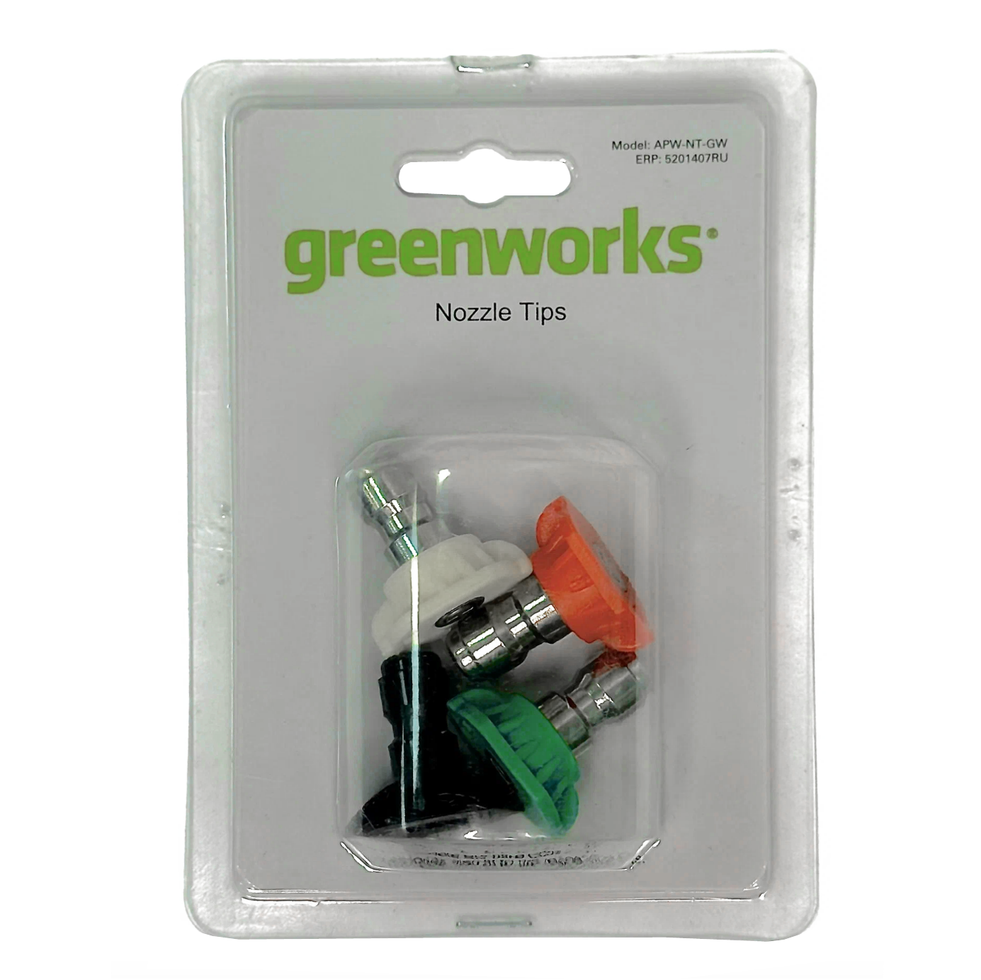 Комплект из четырёх насадок для моек высокого давления 250 бар Greenworks GPWG4II, GPWG5II, GPW2000, GHP2000 230V 5201407