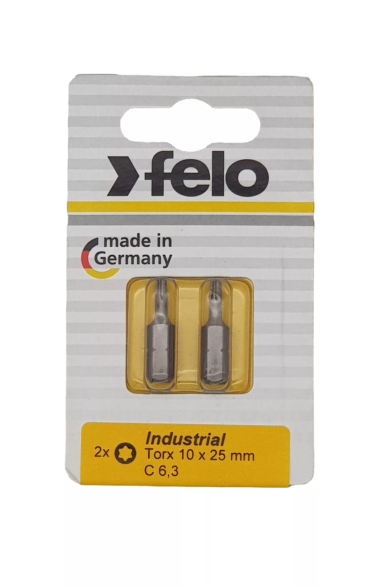 Бита крестовая Torx 10X25, серия Industrial, 2 шт в блистере FELO 026 100 36