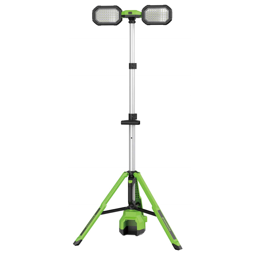 Мачта осветительная (3000 лм) аккумуляторная Greenworks гибрид 24V /110-240V, GPT-STL 3503207, без АКБ и ЗУ