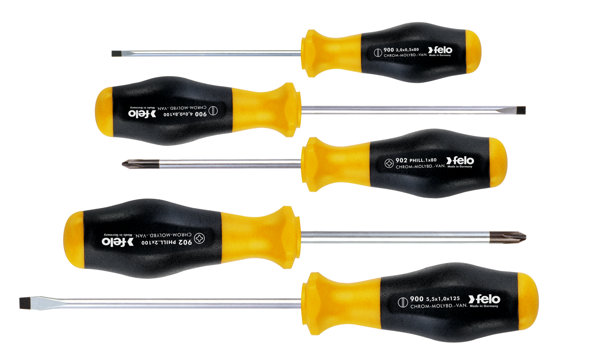 Набор отверток SL/PH, 5 шт Felo 90095248