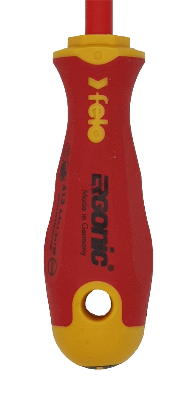 Отвёртка ERGONIC диэлектр., серия 413, SL 6,5х1,2х150 FELO 413 065 90