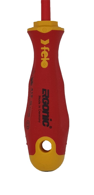 Отвёртка ERGONIC диэлектр., серия 419, SQ 1 FELO 419 100 90
