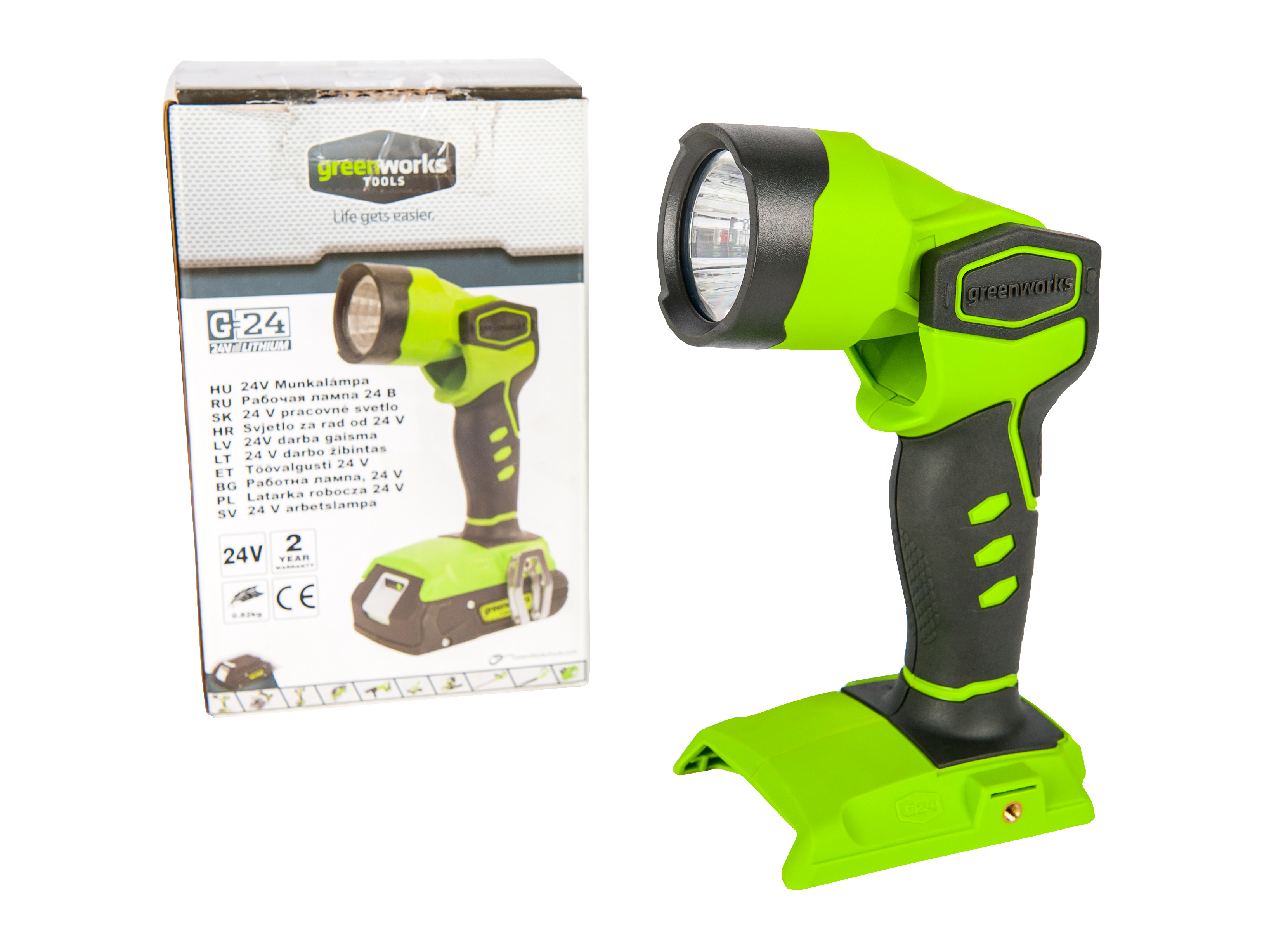 Фонарь аккумуляторный Greenworks 24V G24WL 3500507, без АКБ и ЗУ