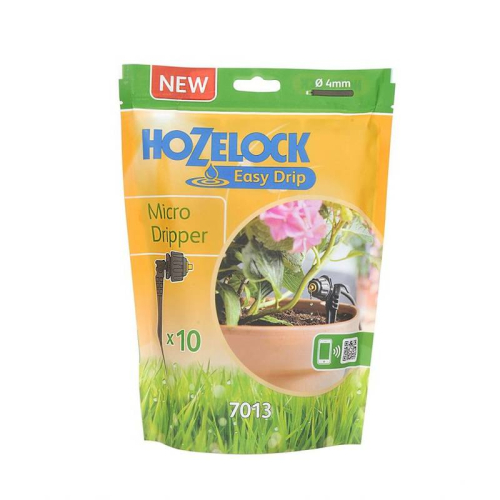 Автоматический полив - Капельница для микро полива HoZelock 7013 4 мм, 10 шт.