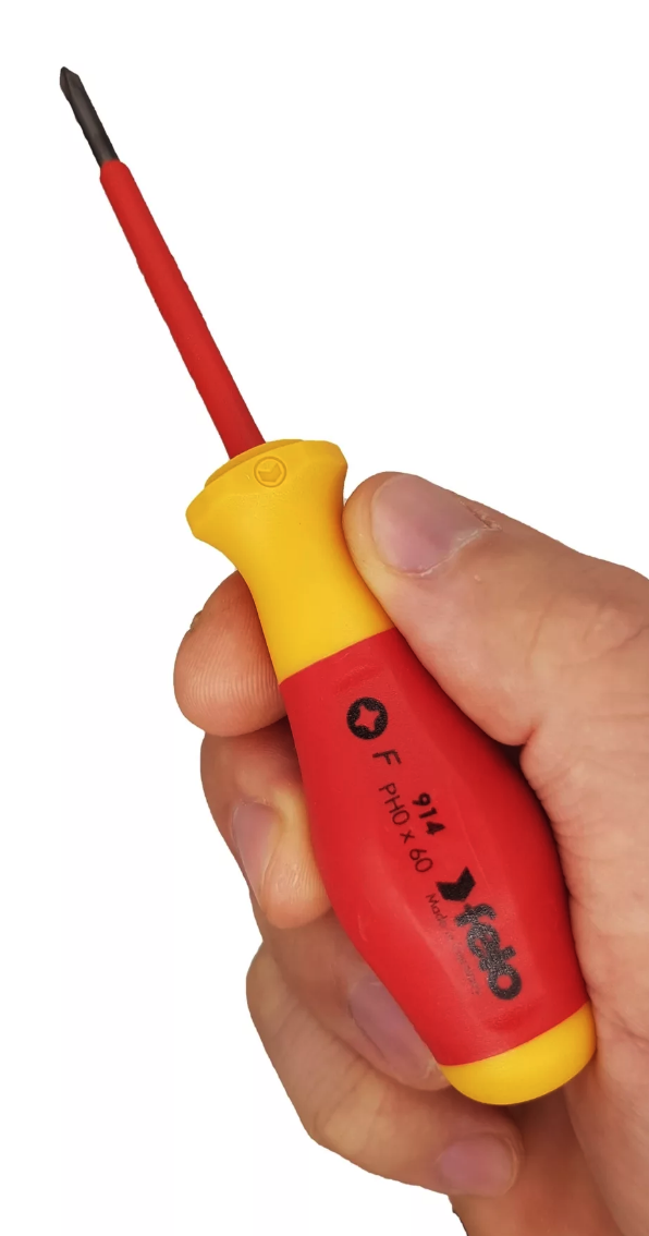 Отвертка диэлектрическая крестовая PH0X60 Felo 91400190