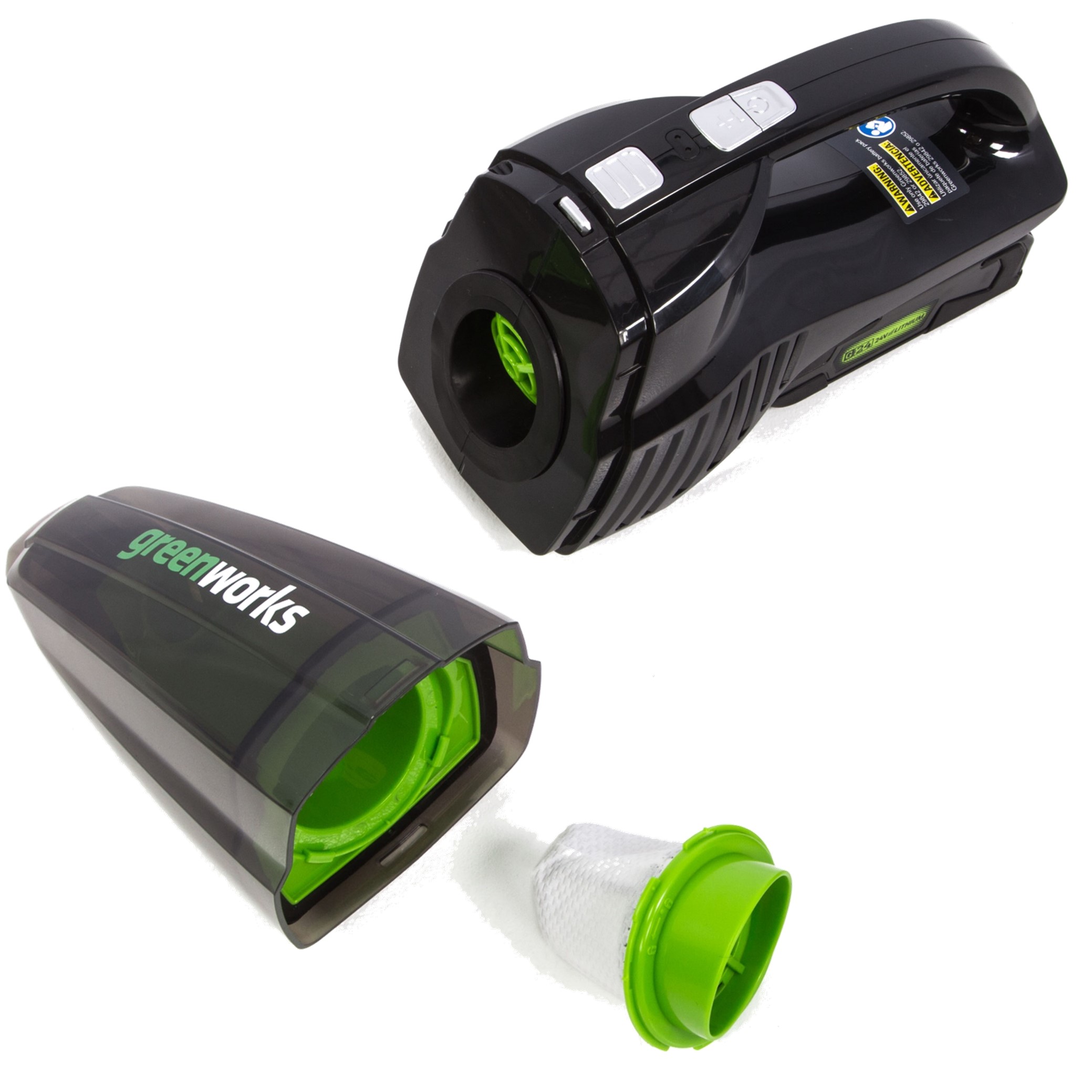 Пылесос ручной аккумуляторный Greenworks 24V G24HV 4700007, без АКБ и ЗУ