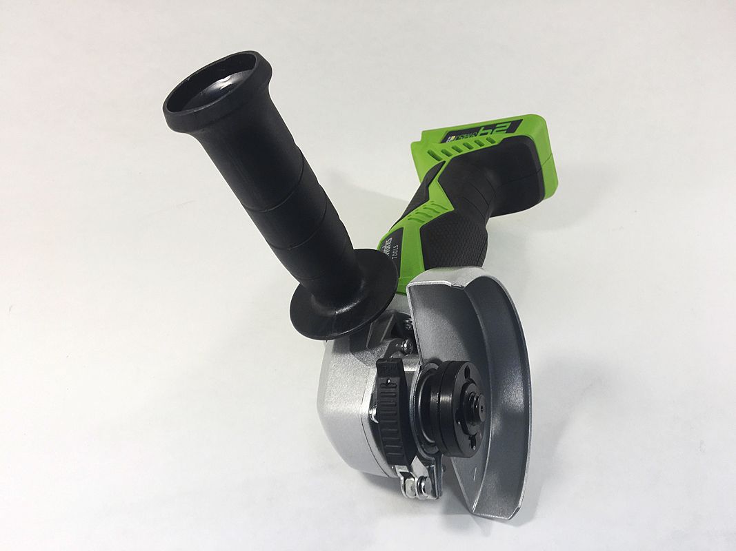 Угловая шлифмашинка болгарка аккумуляторная Greenworks 24V G24AG