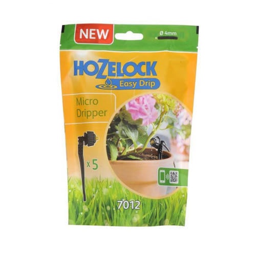 Автоматический полив - Капельница для микро поива HoZelock 7012 4 мм, 5 шт.