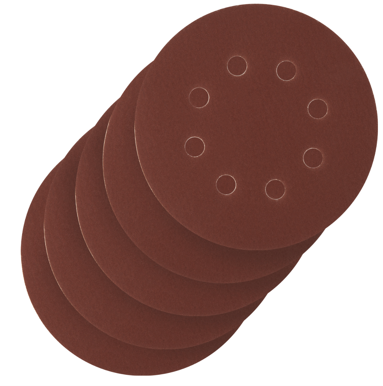 Круг абразивный на ворсовой подложке под "липучку", перфорированный, P 400, 125 мм, 5 шт