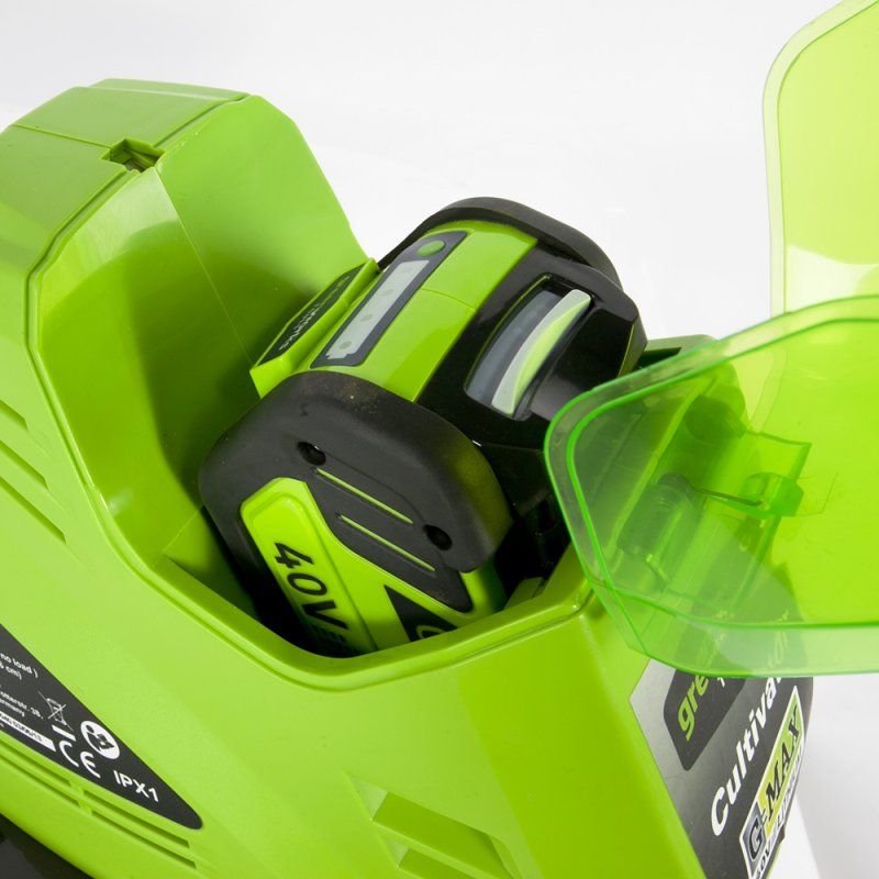 Культиватор аккумуляторный Greenworks 40V G40TL 27087, без АКБ и ЗУ
