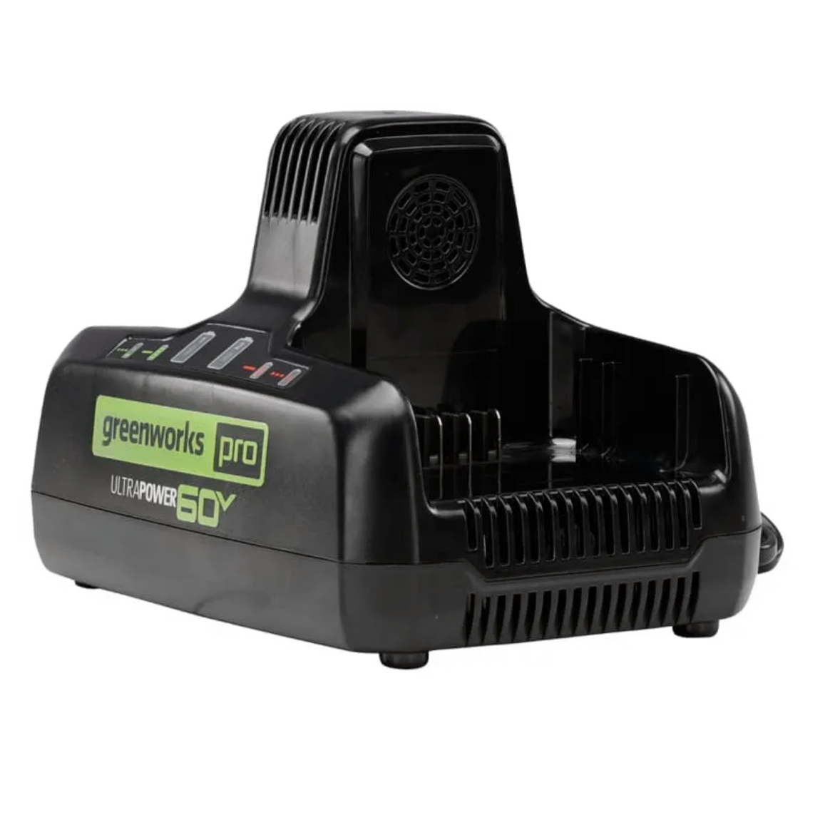 Зарядное устройство двойное быстрое (10А) Greenworks 60V G60DC10 2954407 (с двумя слотами)