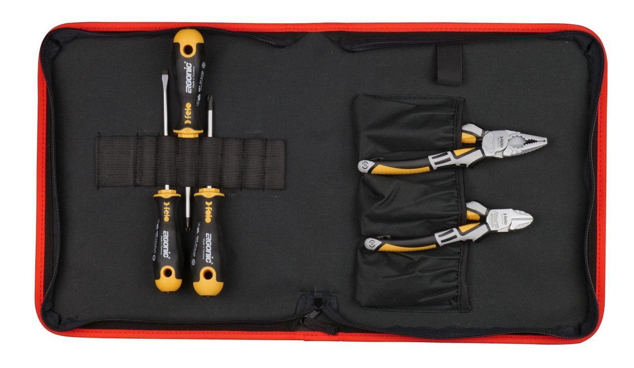 Набор отверток Ergonic SL, PH, PZ с бокорезами и пассатижами FELO 40090504