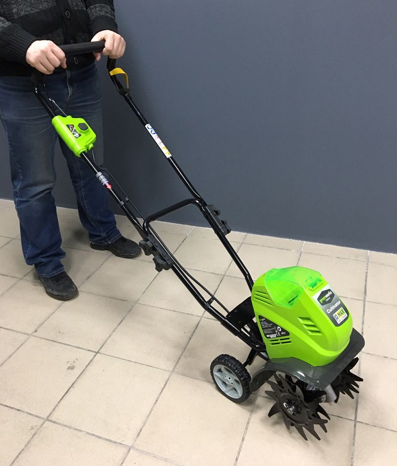 Культиватор аккумуляторный Greenworks 40V G40TL 27087, без АКБ и ЗУ