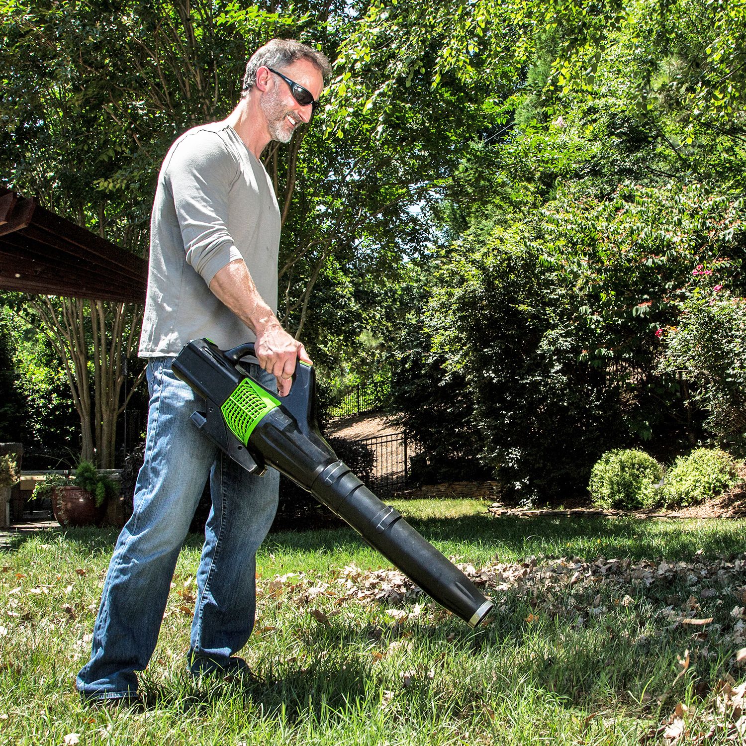 Воздуходув аккумуляторный Greenworks 60V GD60AB, бесщёточный, без АКБ и ЗУ