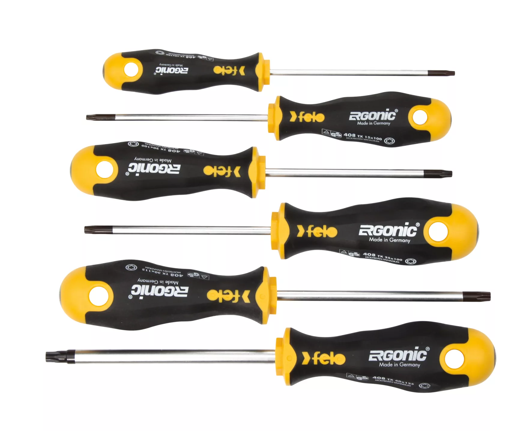 Набор отверток Tx Ergonic, 6 шт FELO 408 962 48