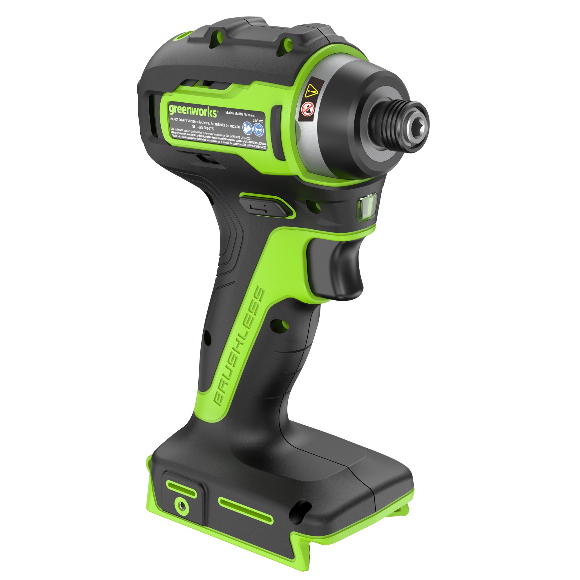 Винтовёрт ударный 170 Нм аккумуляторный Greenworks 24V ID3170 3804907, бесщёточный, без АКБ и ЗУ