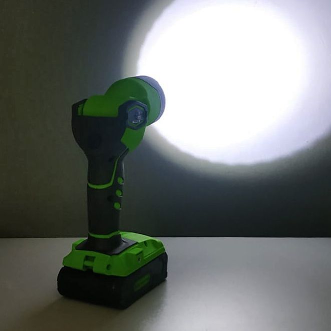 Фонарь аккумуляторный Greenworks 24V G24WL 3500507, без АКБ и ЗУ