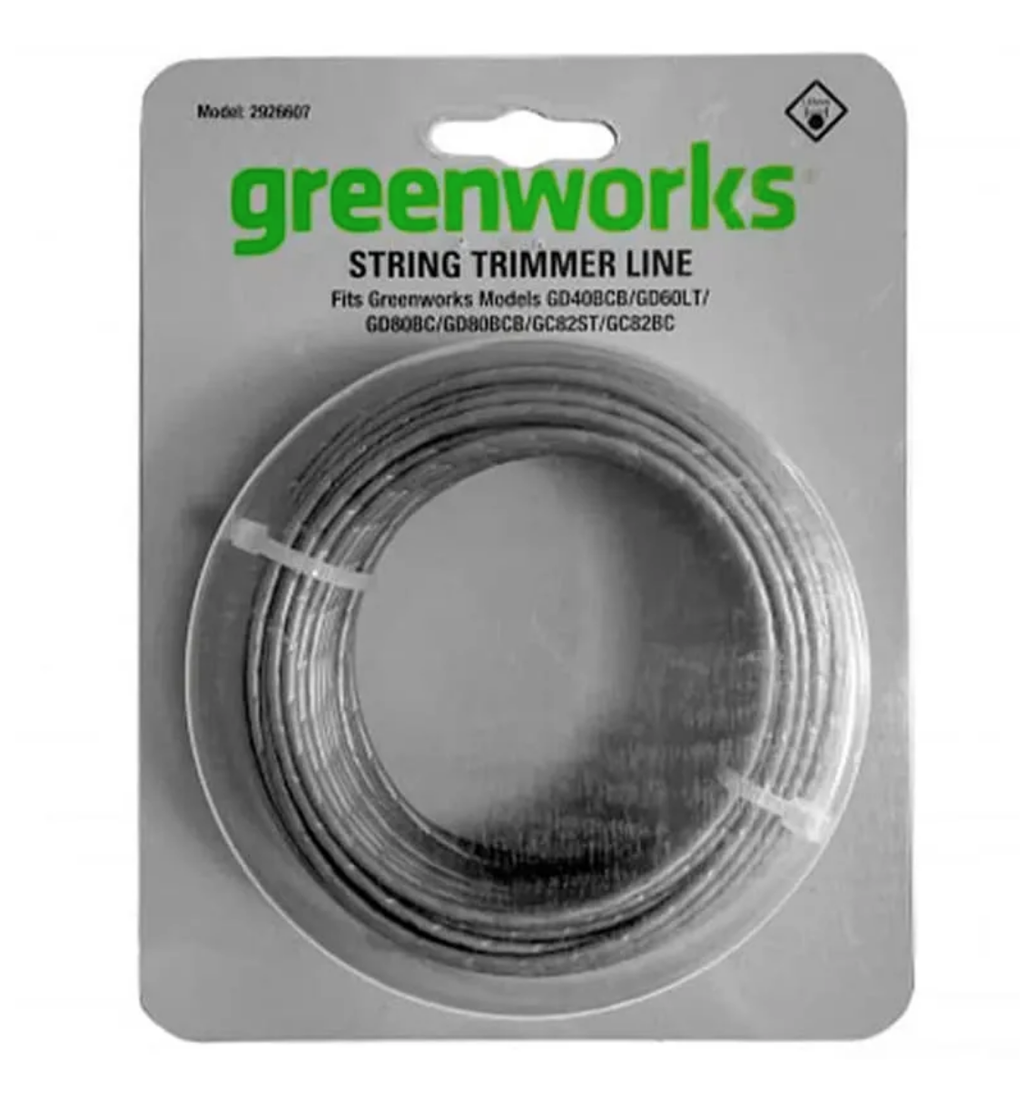 Леска 2 мм для триммера Greenworks 2926607