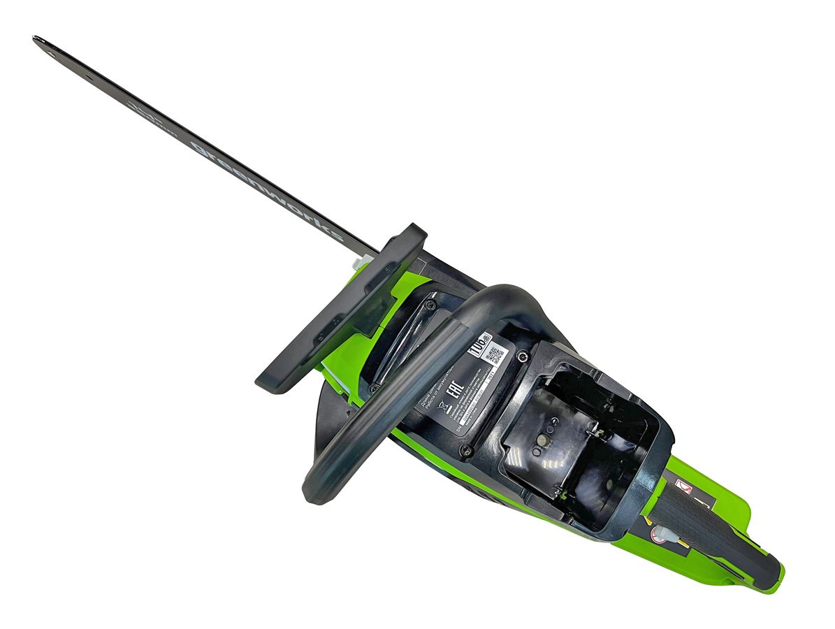 Пила аккумуляторная цепная Greenworks 35 см 40V GD40CS15 2005707, до 1,5 кВт, бесщёточная, без АКБ и ЗУ
