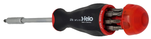 Отвёртка с магн. держателем под биты/8 шт., серия 376 FELO 376 044 05