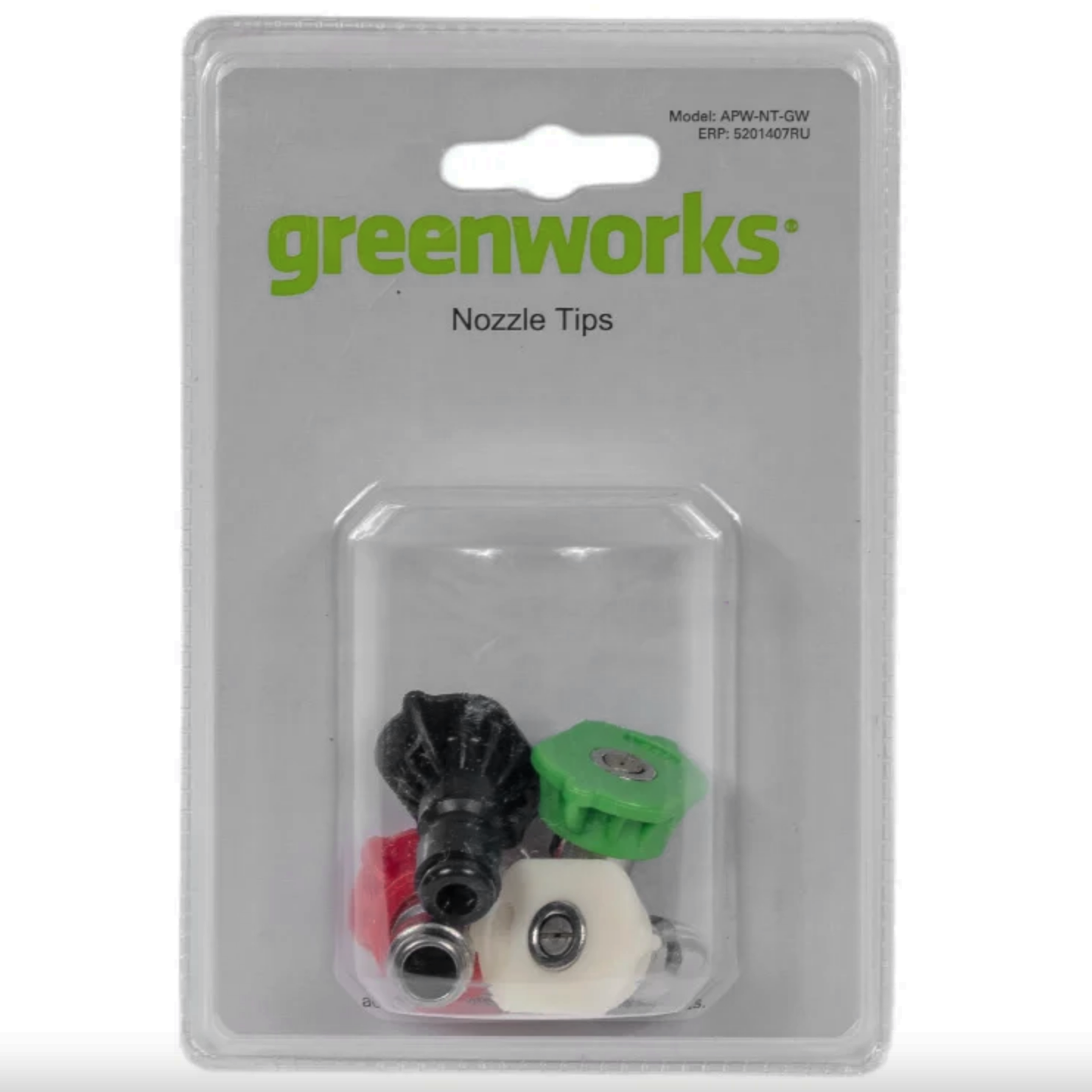 Комплект из четырёх насадок для моек высокого давления 250 бар Greenworks GPWG4II, GPWG5II, GPW2000, GHP2000 230V 5201407