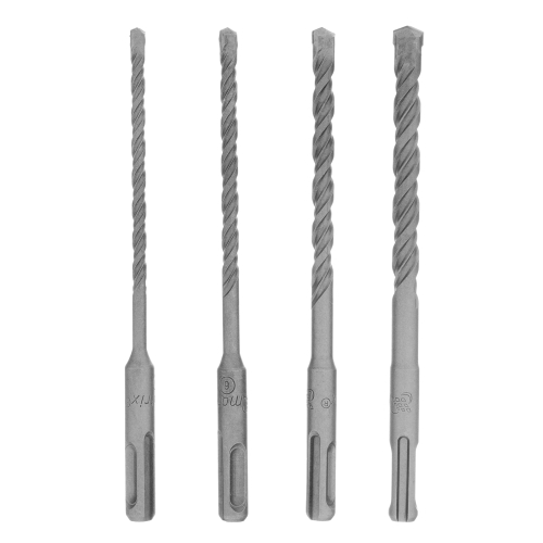 Набор буров по бетону, 5-6-8-10 х 160 мм, 4 шт, в пластиковой коробке, SDS Plus
