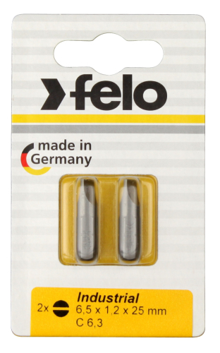 Биты SL6,5x1,2х25, С 6,3, 2 шт. FELO 020 610 36