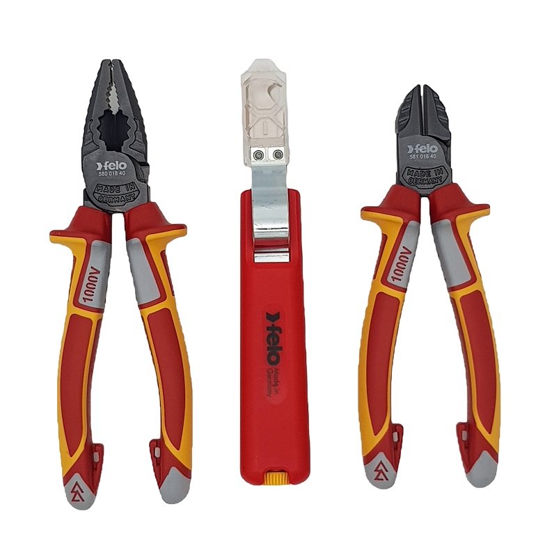 Набор электрика "FELO", серия 4139 шт. в поясной нейлон.сумке. FELO 413 995 04