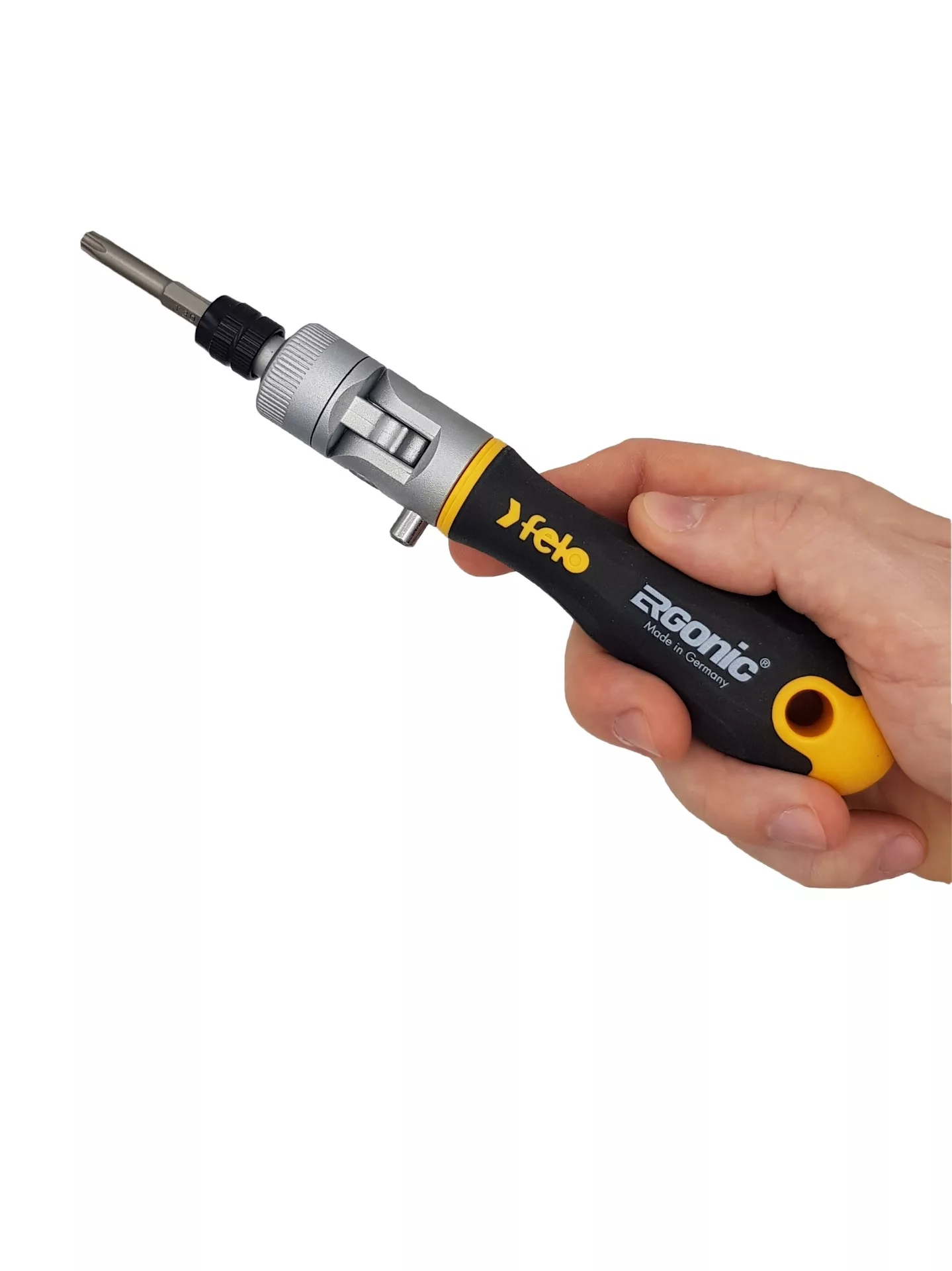 Набор бит SL/PH/PZ/Tx и головок с поворотной трещоткой Ergonic K, 20 шт FELO 06072006