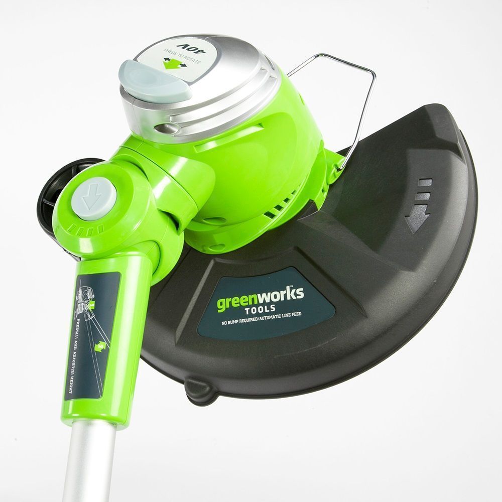 Триммер аккумуляторный с поворотной головой Greenworks 30 см 40V G40LT30, без АКБ и ЗУ