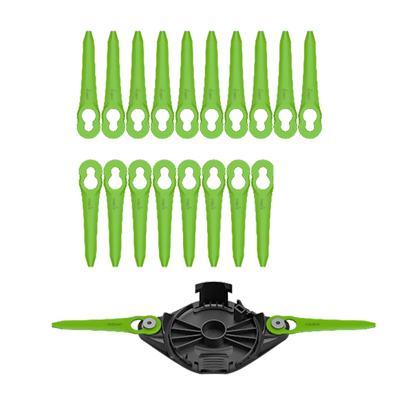 Комплект пластиковых ножей (20 шт.) с диском для установки для триммера Greenworks 2963607