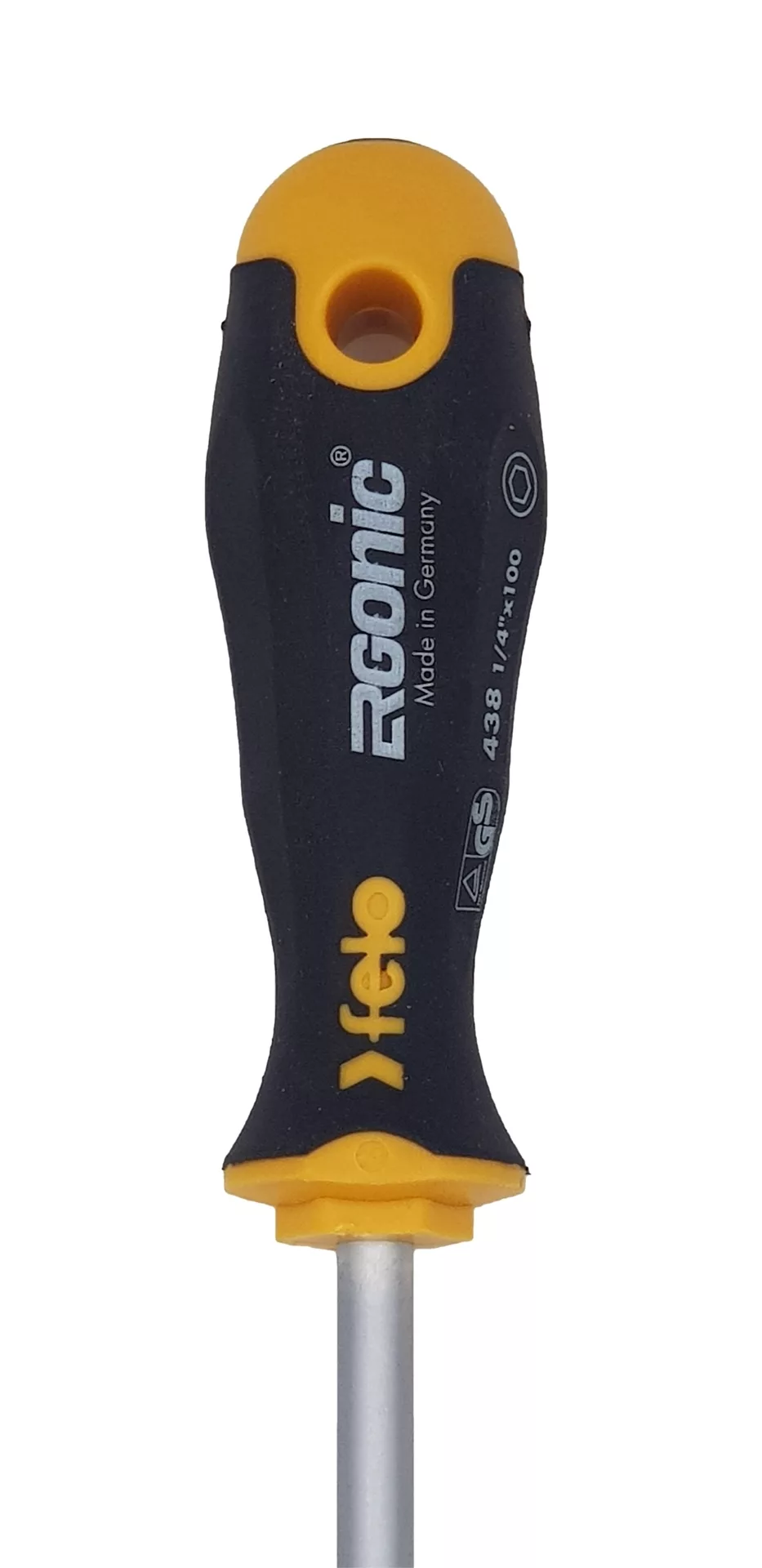 Отвёртка серия 438 Ergonic, под биты 1/4"х100 FELO 438 125 40