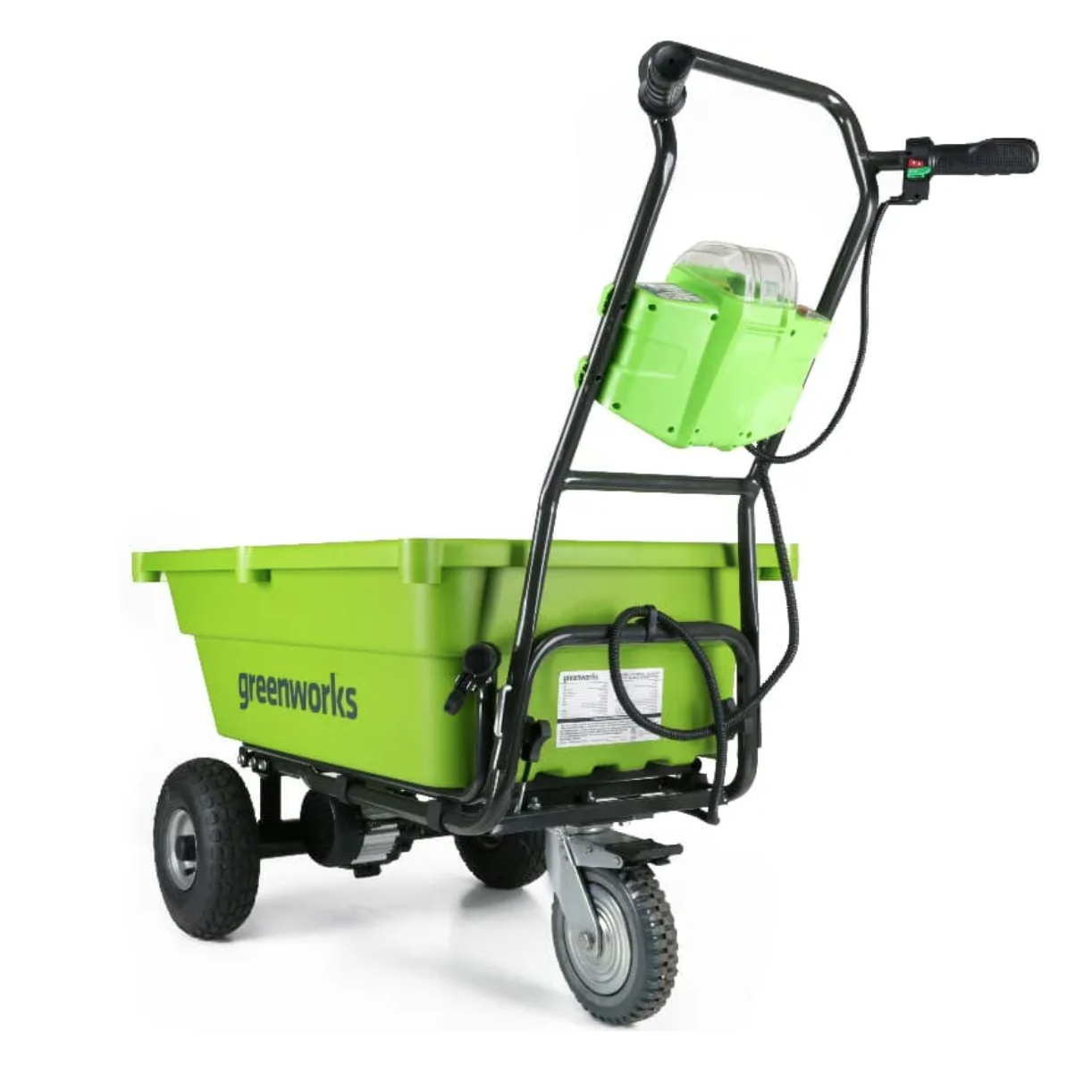 Садовая тележка самоходная Greenworks 106 л 40V G40GC, без АКБ и ЗУ