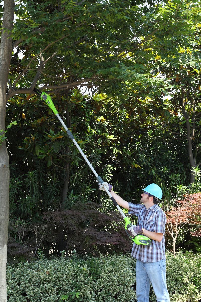 Высоторез – cучкорез аккумуляторный Greenworks 20 см 40V G40PS20