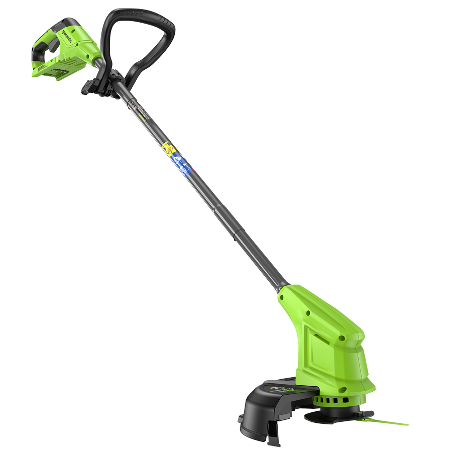 Триммер аккумуляторный Greenworks 25 см 24V G24LT251 2113307SA с пластиковым ножом, с АКБ на 2 А*ч и ЗУ