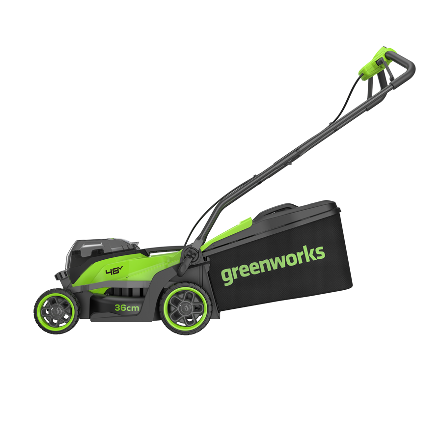 Газонокосилка аккумуляторная 36 см Greenworks 2х24V (48V) GD24X2LM361 2520707, бесщеточная, без АКБ и ЗУ