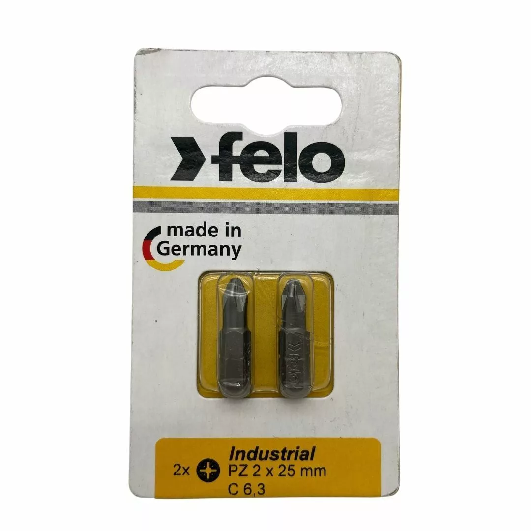 Биты PZ2х25, С 6,3, 2 шт. FELO 021 020 36