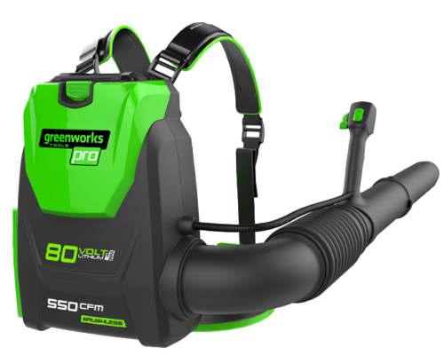 Воздуходувка аккумуляторная ранцевая Greenworks 80V GD80BPB, бесщёточная, без АКБ и ЗУ