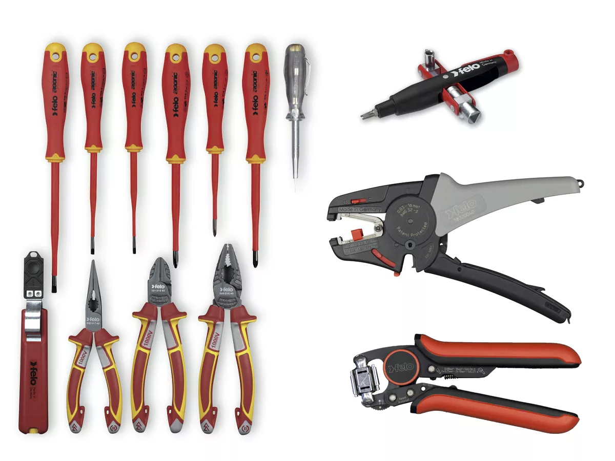 Felo Набор инструментов для электромонтажника в кейсе, 78 предметов 41387818